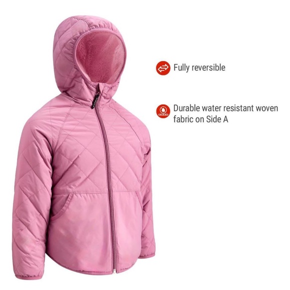 BRAND NEW girl youth ripzone ripley rvs sherpa reversible jacket size M - Picture 1 of 6